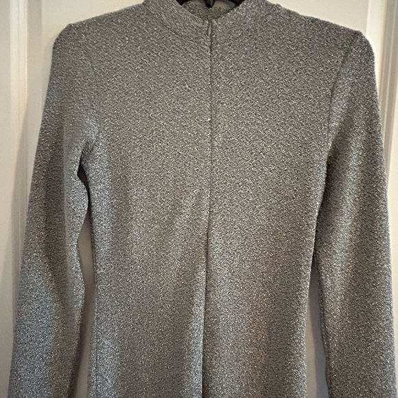 LOVE 83 • Silver Shiny Sleek Jumpsuit • Medium • - Picture 4 of 10